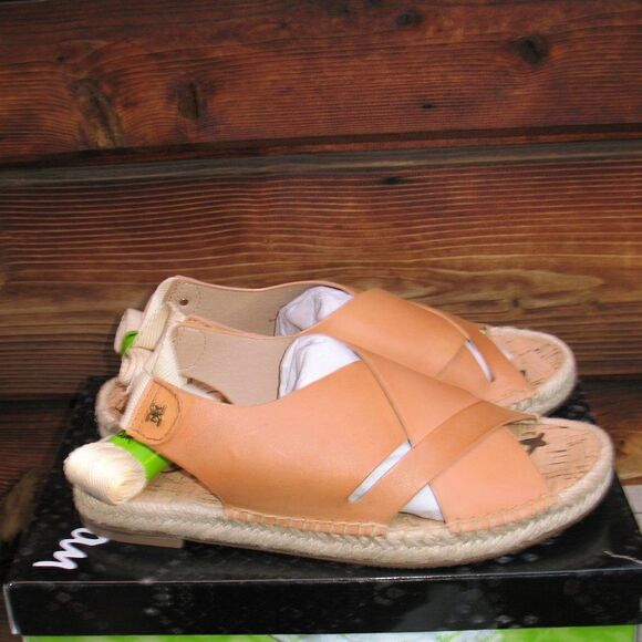 Sam Edelman Womens 7 Natural Tan Espadrille Sandals Shoes - Picture 6 of 8